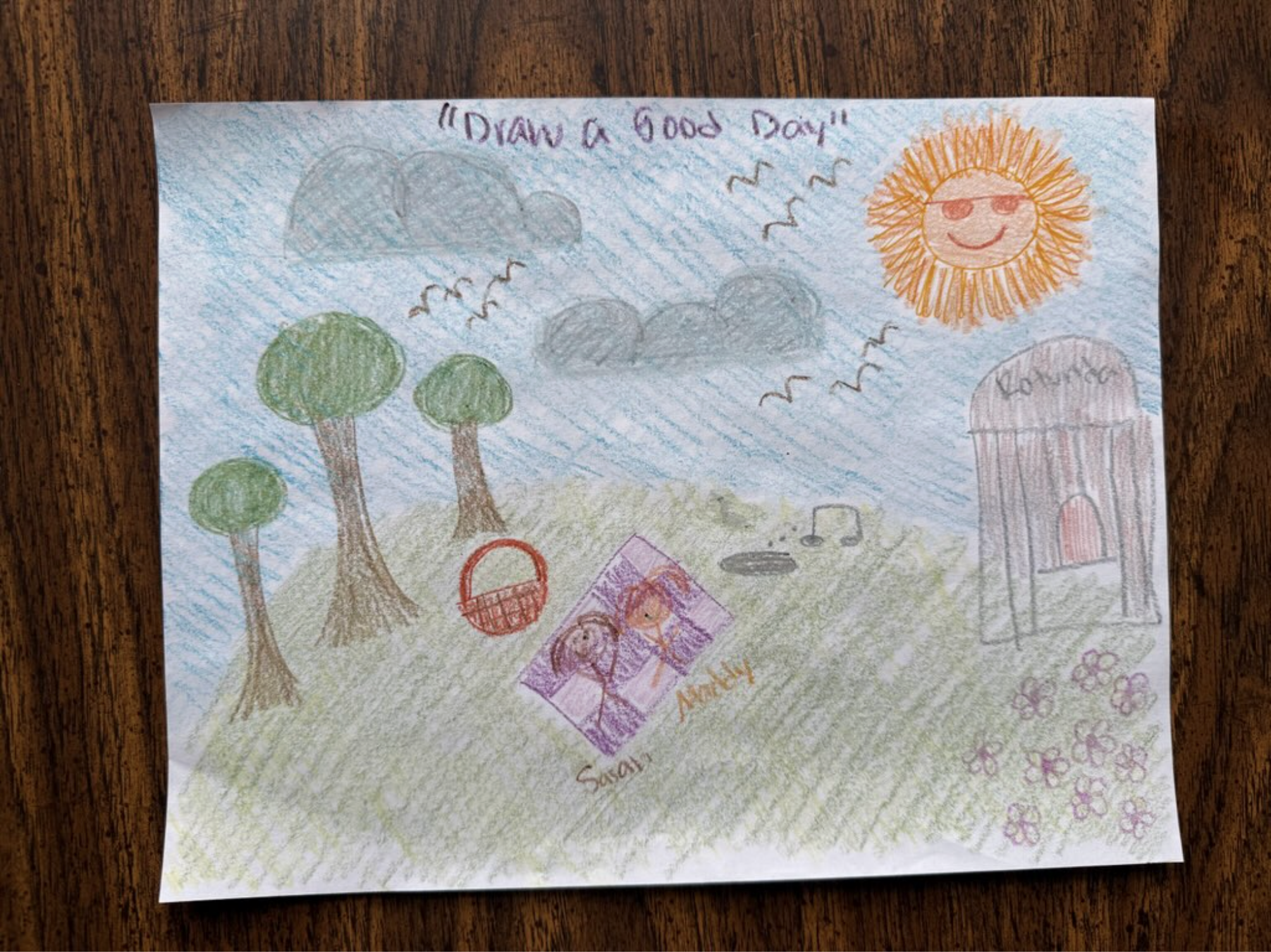 Human drawn table